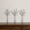 14in. Pre-Lit Artificial Halloween Black Twig Branches with 45 Orange LED Lights and Integrated Ground Stake - Set of 3